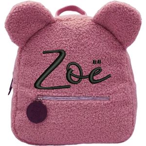 Rugtas teddy roze / geborduurd met naam / 9 verschillende kleuren gepersonaliseerd / teddy rugzak kids / schooltas met naam / tas / kinderen / peuter / kleuter / teddy bag / kind en baby