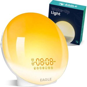 Eagle Wake up light – Wekkerradio – Nachtlamp – Bedlamp – Lichttherapielamp – Wit
