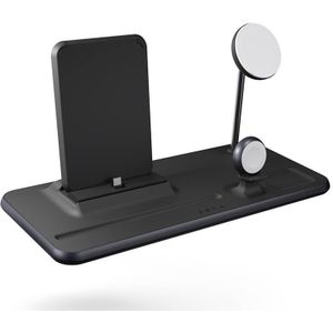 ZENS 4-in-1 wireless charging stand - iPad + MagSafe wireless charger - + AC power adapter - 15 Watt