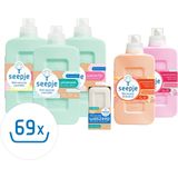 Seepje - Vloeibaar Wasmiddel Universeel - Sprankelende Jasmijn - 1 Liter - 23 Wasbeurten