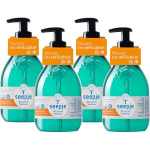 4x Seepje Handzeep Eikenmos en Oranjebloesem 500 ml