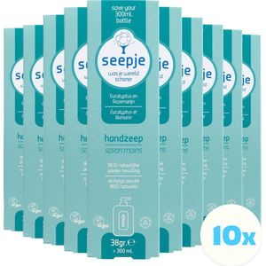 10x Seepje Handzeep Navulling Eucalyptus en Rozemarijn 38 gr