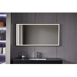 Bella Mirror - Badkamer Spiegel - Antivocht - Anticondens - Ledverlichting - Zwart Frame