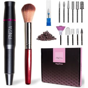 Fineza Elektrische Nagelfrees Set met Bitjes – Manicure & Pedicureapparaat – Nagelvijl - Antraciet