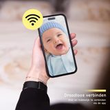 Umea - Babyfoon met Camera - Wit - 1080P - Geluid en Bewegingsdetectie