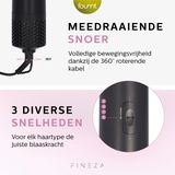 Fineza - Airstyler Krultang - 5 in 1 - Zwart - Haarstyler