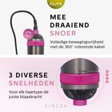 Fineza - Airstyler - Föhnborstel Set - Zilver/Roze - 4 in 1