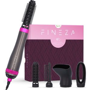 Fineza - Airstyler - Föhnborstel Set - Zilver/Roze - 4 in 1