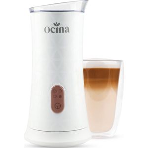 Ocina Elektrische Melkopschuimer - Melkklopper - Milk Frother - Melkkoker Electrisch- Warm en Koud - 4 in 1 - 240 ML - Wit