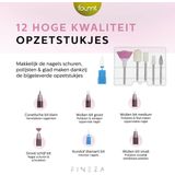 Fineza Elektrische Nagelfrees Set met Bitjes – Manicure & Pedicureapparaat – Nagelvijl - Zwart