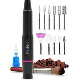 Fineza Elektrische Nagelfrees Set met Bitjes – Manicure & Pedicureapparaat – Nagelvijl - Zwart
