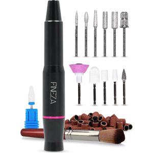 Fineza Elektrische Nagelfrees Set met Bitjes – Manicure & Pedicureapparaat – Nagelvijl - Zwart