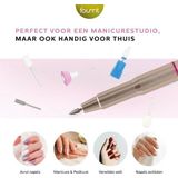 Fineza Elektrische Nagelfrees Set met Bitjes – Manicure & Pedicureapparaat – Nagelvijl - Goud