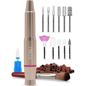 Fineza Elektrische Nagelfrees Set met Bitjes – Manicure & Pedicureapparaat – Nagelvijl - Goud