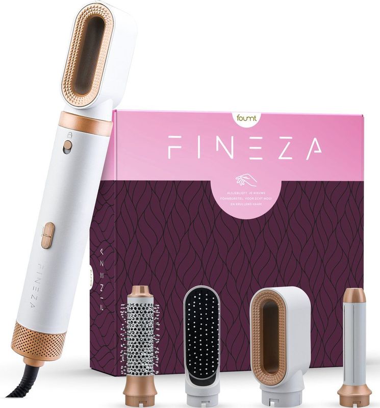 Fineza - Airstyler - Krultang 5 in 1 - Wit/Brons - Multistyler