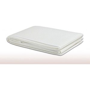 Princessmatras Beschermer -Matrasonderlegger-Antislip met noppen --Twijfelaar-120x200cm-Wit