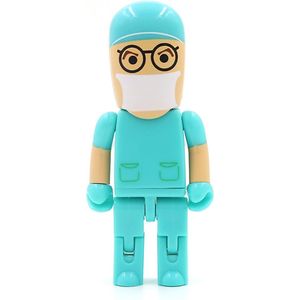 Ulticool USB-stick Dokter - 128GB - High Speed USB 3.0 - Babyblauw