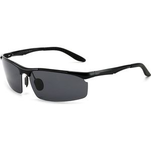 Garpex® Fietsbril - Sportbril - Gepolariseerde Zonnebril - Zonnebril - Racefiets - Mountainbike - Motor - Zwart
