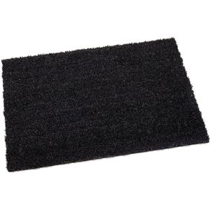 Deurmat-kokosmat zwart 80x120cm
