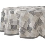 Wicotex - Tafelzeil - Tafelkleed - Blockies - Rond 160cm - Afneembaar - Afwasbaar