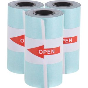 Daroyx Zelfklevend Thermisch Print Papier geschikt voor Daroyx® Mini Printers 9CG, 9CR, 15R en 15G - Wit - 3 Rollen