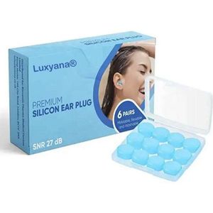 Luxyana® Siliconen Sleep Plugs - Oordopjes voor Beter Slapen - Wasbaar en Vele Malen Opnieuw te Gebruiken