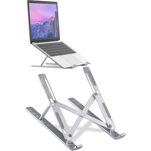 Laptop Standaard Verstelbaar Universeel - Laptop houder - Laptopsteun - Laptophouder - Ergonomisch - Aluminium - t/m 17 inch