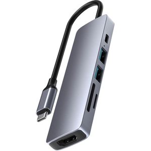 ThunderGold USB hub 3.0 - USB C hub HDMI - USB splitter - USB C HDMI hub - 4K HDMI - Aluminium