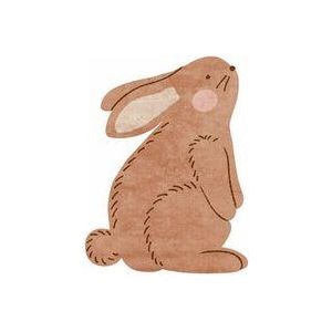 Tapis Petit Vloerkleed Bunny bruin 100 x 120 cm