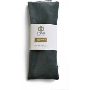 Fluwelen Oogkussen - Blauw - Katoen - Gevuld met Lijnzaad en Lavendel