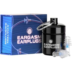 Eargasm Aviation XS - Smalle vliegtuig oordopjes - Voorkomt oorpijn en verminderd geluid bij vliegreizen - oordoppen vliegtuig voor volwassenen - Zachte siliconen earplugs