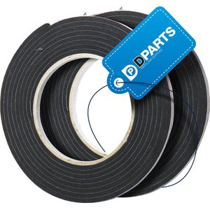 Dparts kookplaat afdichtingsband - 2x 2,4 meter - 5mm breed - waterdicht afdichting met zelfklevend plakstrip - universeel afdichtingstape - dichtingsband voor inductie elektrische keramische inductiekookplaat