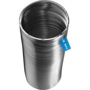 Dparts 150mm aluminium luchtafvoerslang - 1,5 meter - hittebestendig (max. 250 °C) - flexibel - luchtafvoer afzuigkap slang, wasdroger, droger, airco afvoerslang - luchtslang, flexibele buis, ventilatiebuis, ventilatieslang - 1.5m - 150 mm