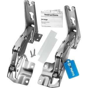 2x Dparts koelkast scharnieren - Geschikt voor Bosch Siemens Hettich Miele - koelvriescombinatie scharnier rechts en links - Koelkastdeurscharnier - nr. 00481147 - 481147 - 3306 3307 5.0 - 5546050