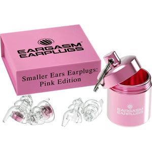 Eargasm Smaller Ears Earplugs - Pink Edition - maat XS - festival oordopjes in roze kleur - partyplug oordoppen voor muziekevenementen concerten en festivals - gehoorbescherming