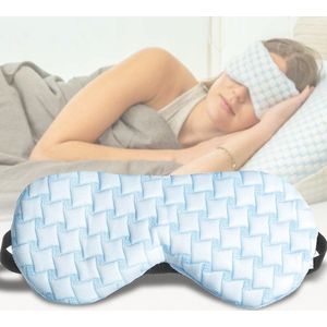 Ella Verkoelend Slaapmasker vrouwen & mannen - Oogmasker met velvet stoffen kant - Verstelbaar - Slaapmaskers