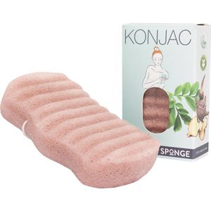 Elicious® - Konjac Spons - Badspons - Anti Aging - Lycopeen - Douche - Bad - Natuurlijk - Plasticvrij - Vegan - Dierproefvrij