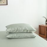 Boomba Bamboo Premium twee bamboe kussenslopen 100% biologisch bamboe 400TC Sage Green 60x70