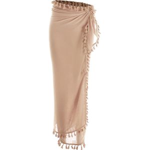 Emilie Scarves - Pareo - Zand - Beige - Lang - 100% Katoen