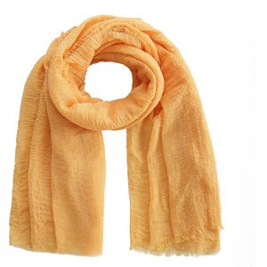 Emilie scarves The all time essential scarf - sjaal - abrikoos - linnen - viscose