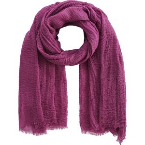 Emilie scarves The all time essential scarf - sjaal - paars - linnen - viscose