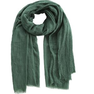 Emilie scarves The all time essential scarf - sjaal - emerald groen - linnen - viscose