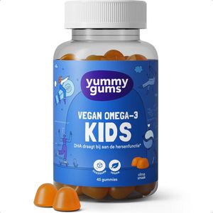 Yummygums Kids Omega-3 Vegan - Gummy - Citrus - Plant-based - Suikerarm