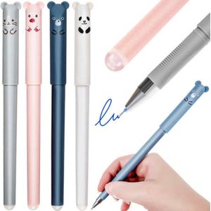 Dierlijke Uitwisbare Pennenset - Set van 4 Kleurrijke Dierenpennen met Gumverwijderaar - Perfect voor School, Kantoor en Thuisgebruik - back to school - schrijven - uitgummen - gum - verwijderbaar - pen - dieren