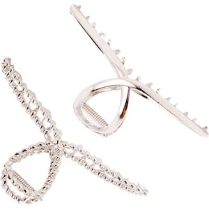 Innovaland Haarclips Premium - 2 Stuks - Haarklem - Haarklemmen Dames - Bananenklem - Haarspeld - Haarklauw - Haarklem Groot - Haarclip - Haarclip Groot - Haarspelden Dames