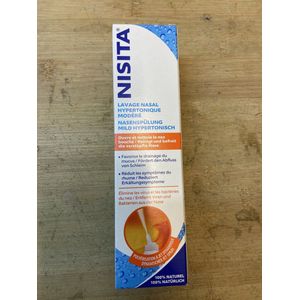 Nisita - Neusspoeling Mild Hypertoon - Jet Spray - 125 Milliliter