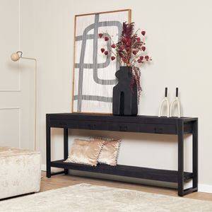 Mangoe Sidetable Boaz Black - 180 cm