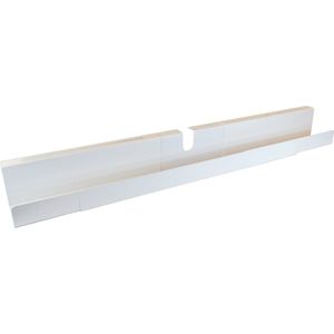 BRASQ Verstelbare Kabelgoot Wit - Kabel Organiser - Kabelgoot bureau - Kabelhouder - Kabelmanagement - Universeel