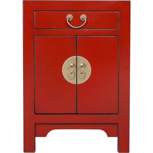 Fine Asianliving Chinees Nachtkastje Lucky Rood - Orientique Collectie B42xD35xH60cm Chinese Meubels Oosterse Kast