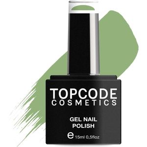 Groene Gellak van TOPCODE Cosmetics - Mantle Green - TCGR16 - 15 ml - Gel nagellak Groen gellac
